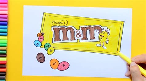 dibujos de m|How to Draw M&Ms .